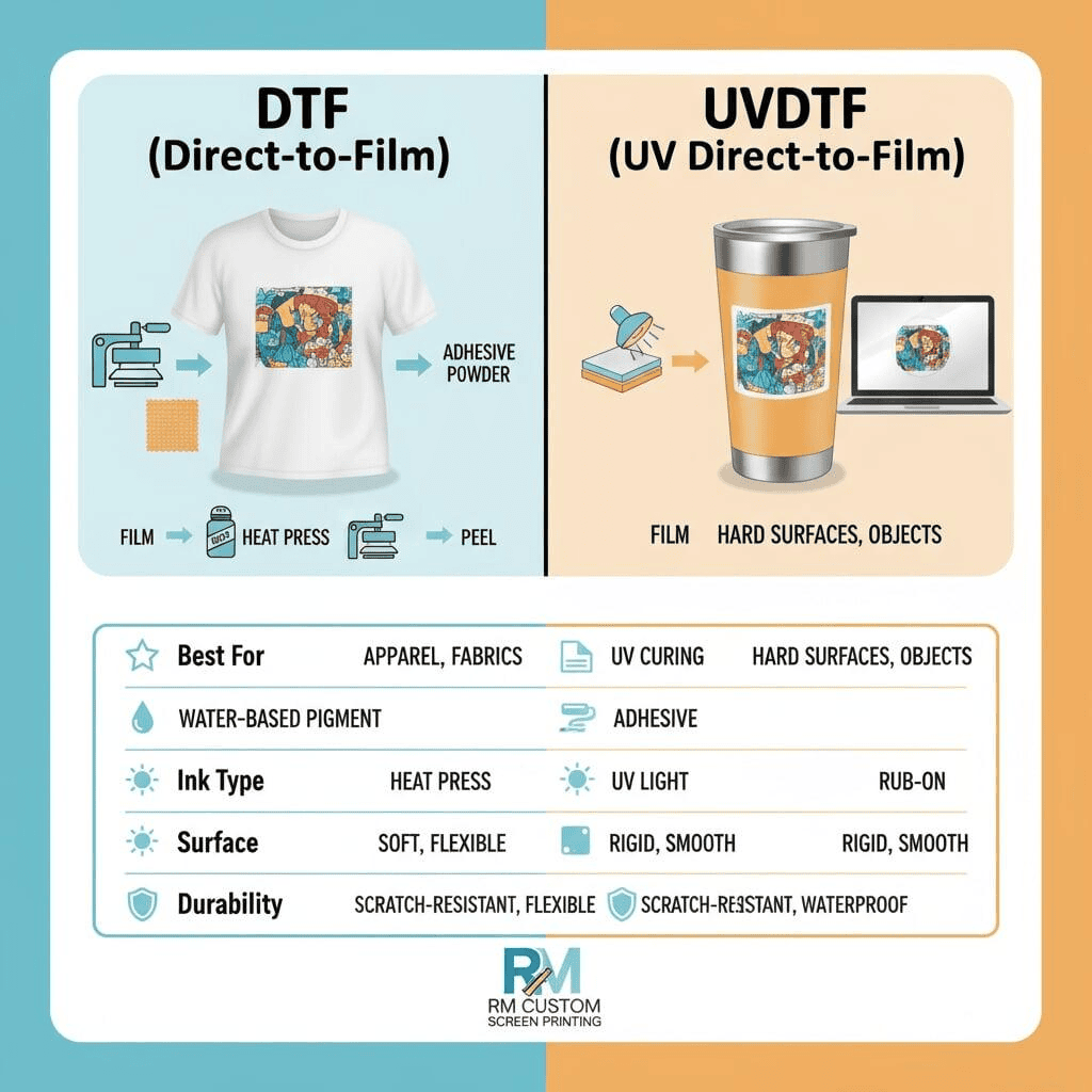 What’s the Difference Between UVDTF and DTF?